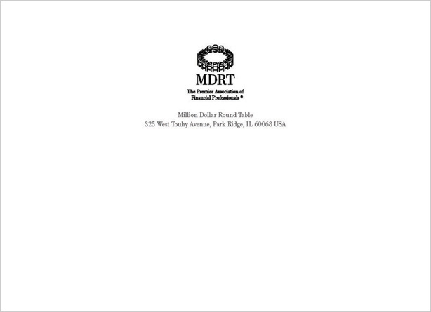 mdrt dm 007 envelope back